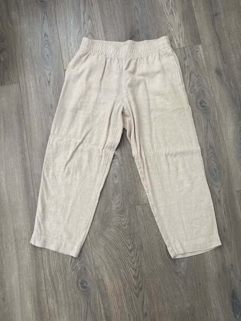 Women’s Petite Linen pants with elastic waist